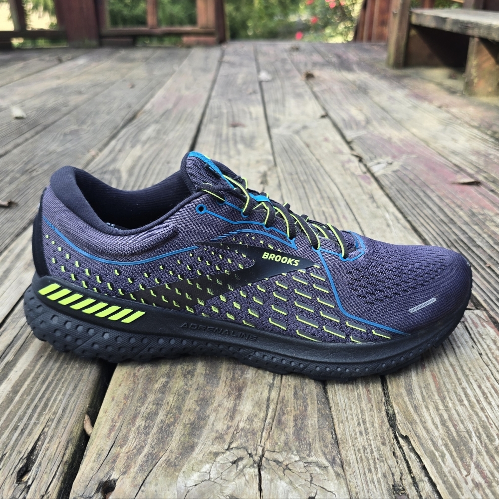 Brooks Adrenaline GTS 21 Black/Blue Jewel/Nightlife Men's Sz 12 - Picture 5 of 15